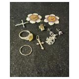 Sterling items with stones Sterling items with stones