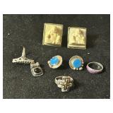 Silver Items with stones Silver Items with stones