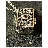 Sterling Silver locket with stones Sterling Silver locket with stones