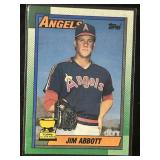 Jim Abbott Topps all-Star rookie card Jim Abbott Topps all-Star rookie card