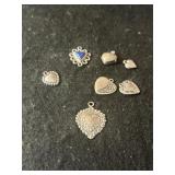 Sterling Heart Charms Sterling Heart Charms