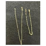 14K Gold Necklace and Bracelet 14K Gold Necklace and Bracelet