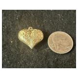 14K Gold Heart pendant or charm 14K Gold Heart pendant or charm