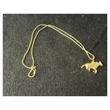14K Gold Necklace with Charm 14K Gold Necklace with Charm
