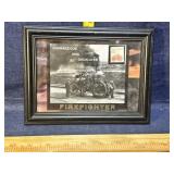 Firefighter plaque & stamp Firefighter plaque & stamp