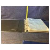 Empty trading card binder sleeves