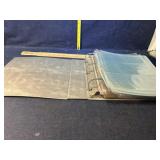 Empty trading card binder sleeves