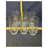 Initialed iced tea glasses