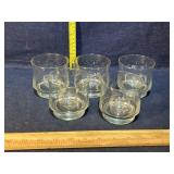 Initialed rocks glasses