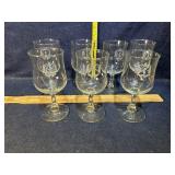 Initial wine glasses