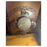 Southwestern metal wall clock