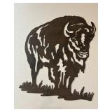 Metal Buffalo for the wall