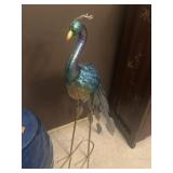 Metal peacock