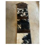 Cowhide style runner