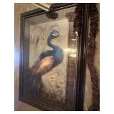 Peacock wall art