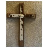 Cross, cowhide