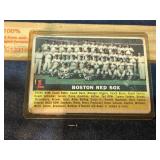 1956 Topps Boston Team card