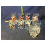 Coke glasses & jelly jars