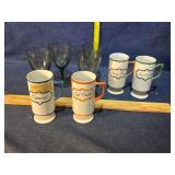 Glasses and Coffee cups