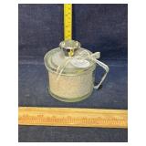 Glass trinket box