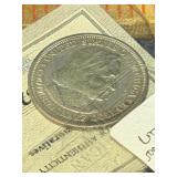 Columbian silver coin