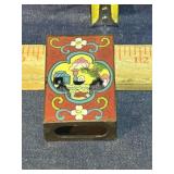 Matchbox holder, possibly cloisonne
