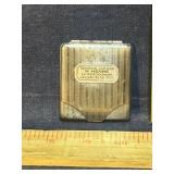 Vintage German silver plated wooden match holder