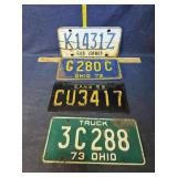 Old license plates