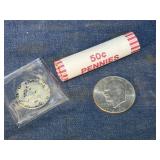 1966 Kennedy half dollar, 1976 Ike dollar