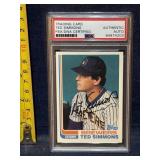 Ted Simmons, autographed