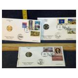 Commemorative quarter and stamp set