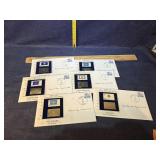 22K gold plated stamps