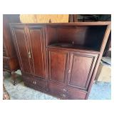 Entertainment center, drawers are dovetailed, but