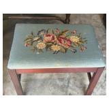 Needlepoint bench