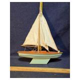 wooden sailboat