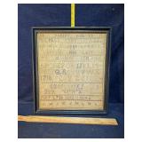 Cross Stitch sampler from 1864