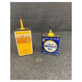 Vintage oil cans