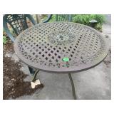 Iron outdoor table
