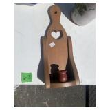 Wooden candle holders