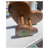 Heart shaped towel holder