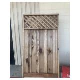 Decorative wood with lattice