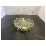 Silver Plate with glass