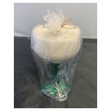 Margarita glass with candle