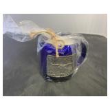 Longhorn mug with candle