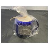 Longhorn mug with candle