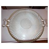 Glass serving tray