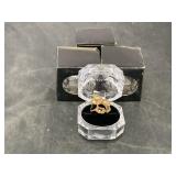 Crystal Diamond Lucite Ring Box