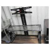 Z-line metal/glass Flat TV stand 50x19x50