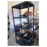 Plastic Shevling Unit w/4 Shelves-24"x35"x81"H Plastic Shevling Unit w/4 Shelves-24"x35"x81"H