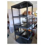 Plastic Shevling Unit w/4 Shelves-24"x35"x81"H